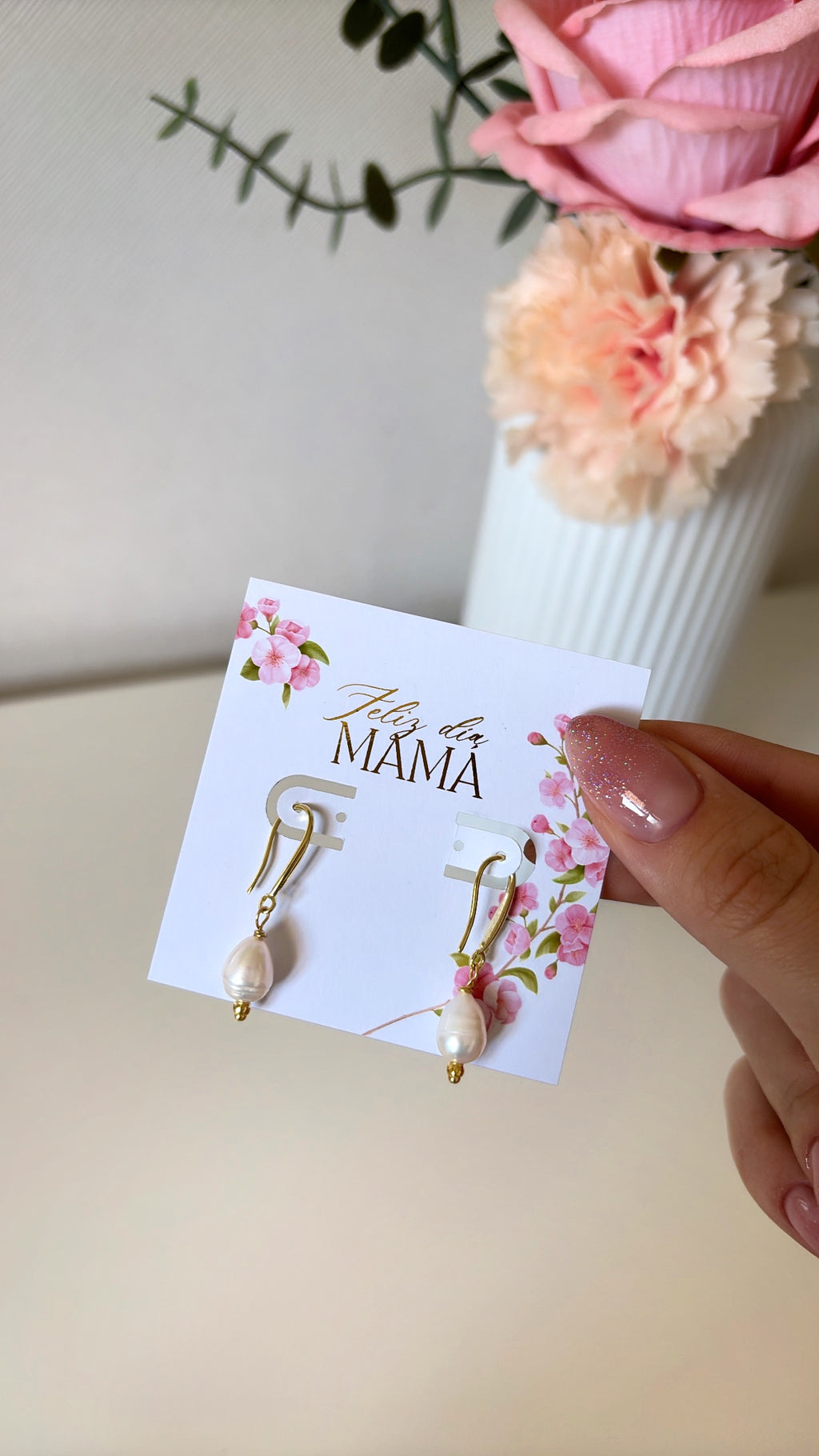 Aros Perla día de la madre | INCLUYE EMPAQUE DE REGALO ✨