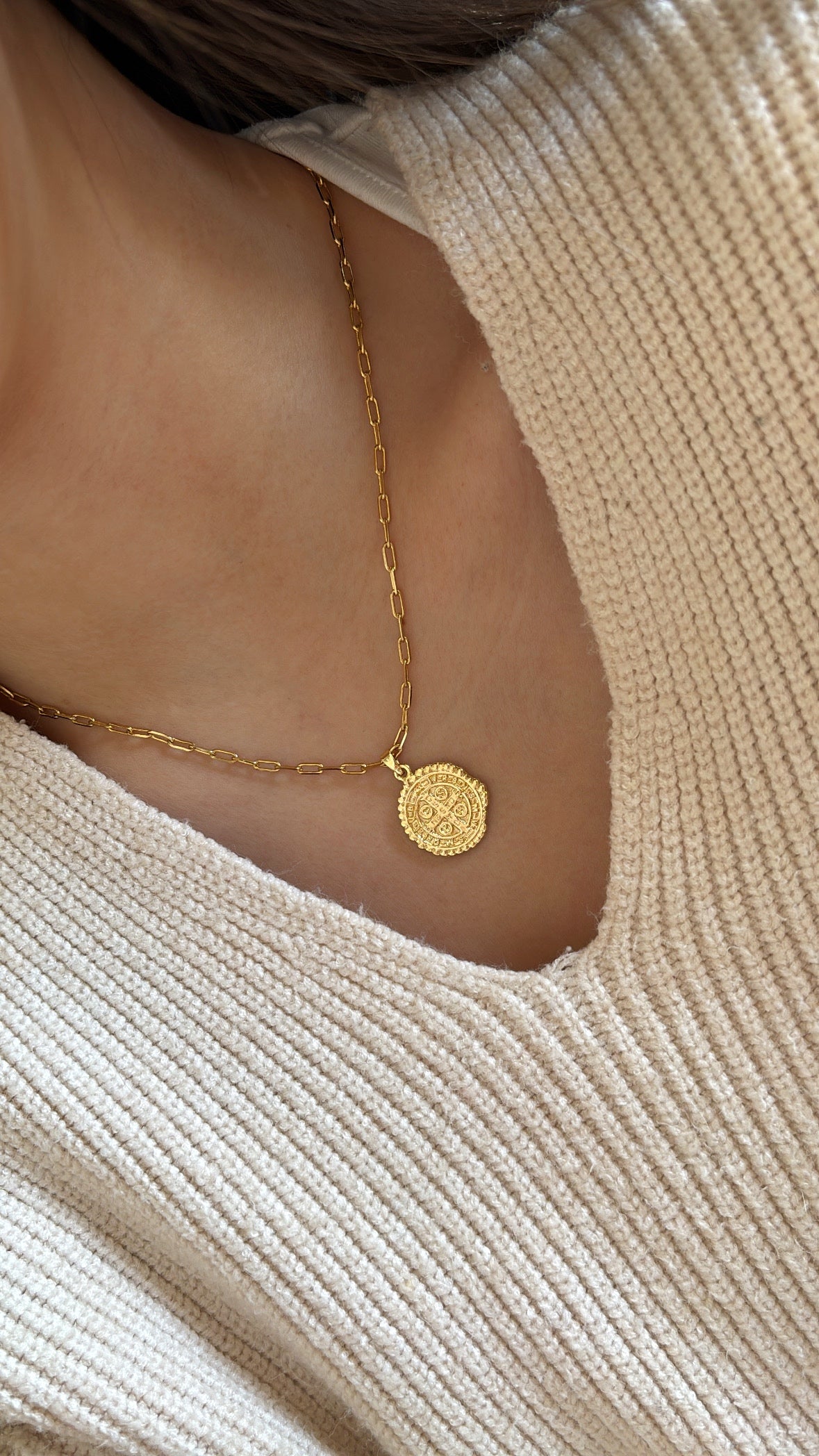 Cadena Devotion, San Benito reversible ✨