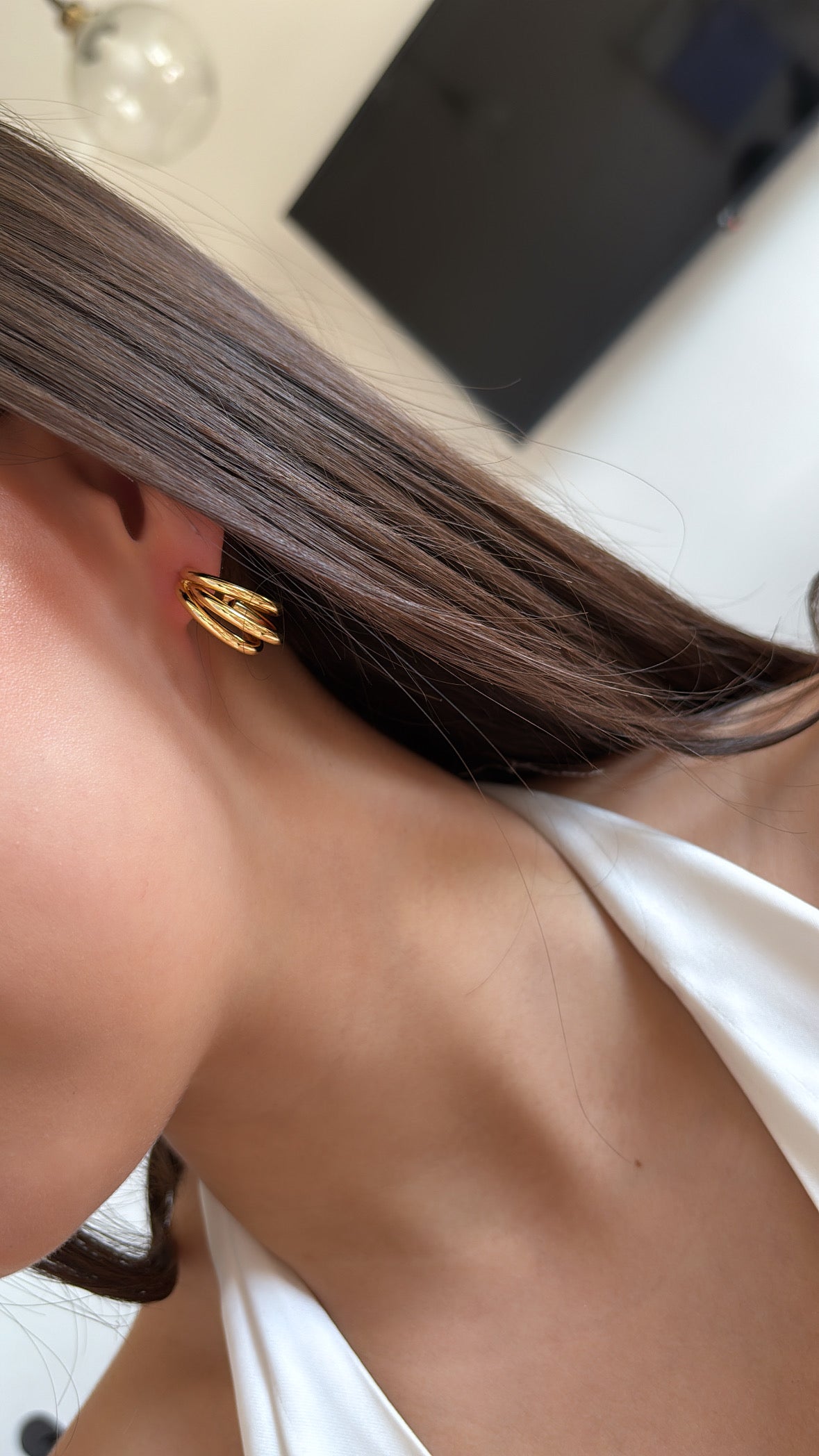 Aros ROMA ✨ enchape en oro 18k
