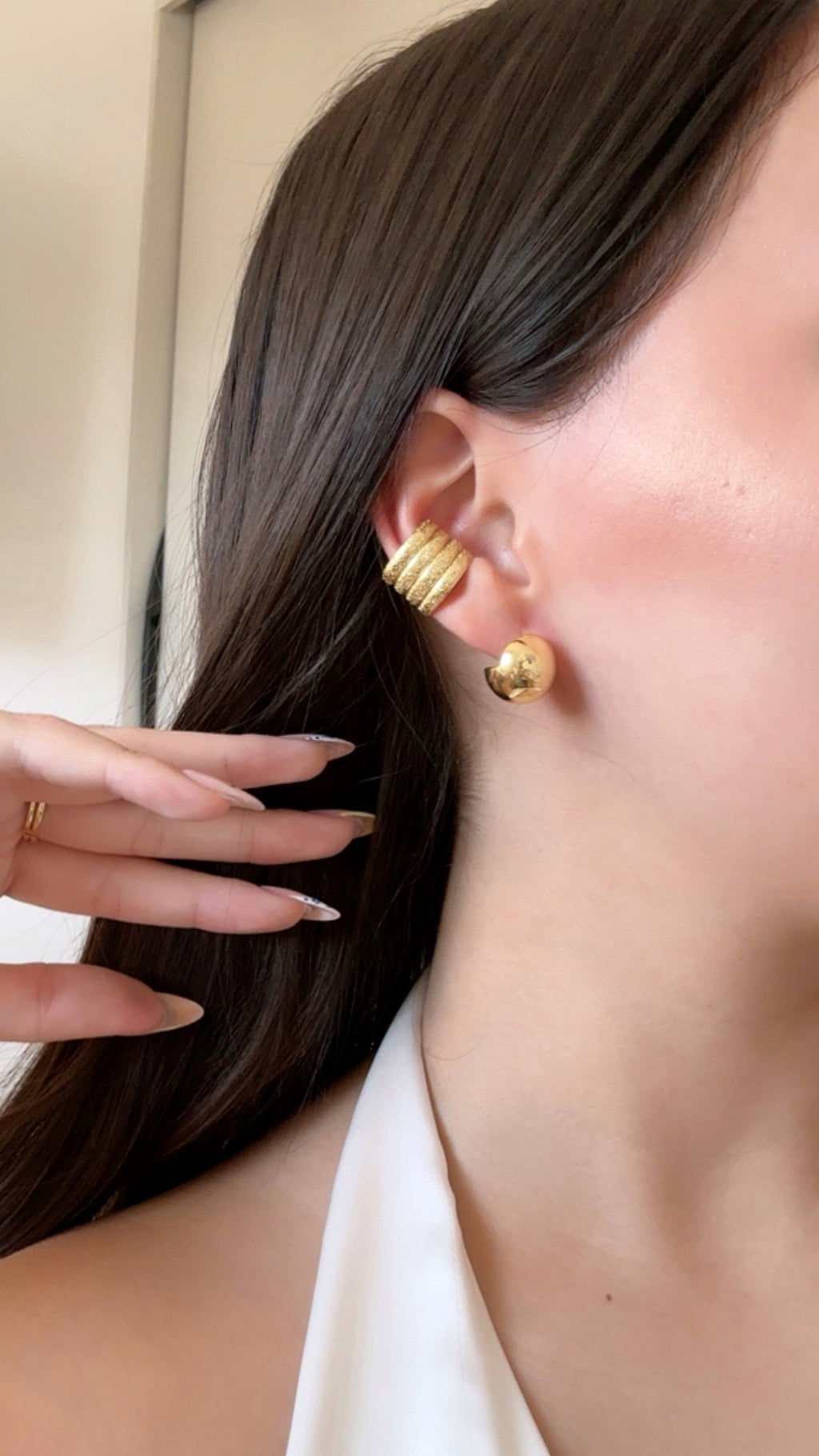 Earcuff SAVAGE ✨ enchape oro 18k