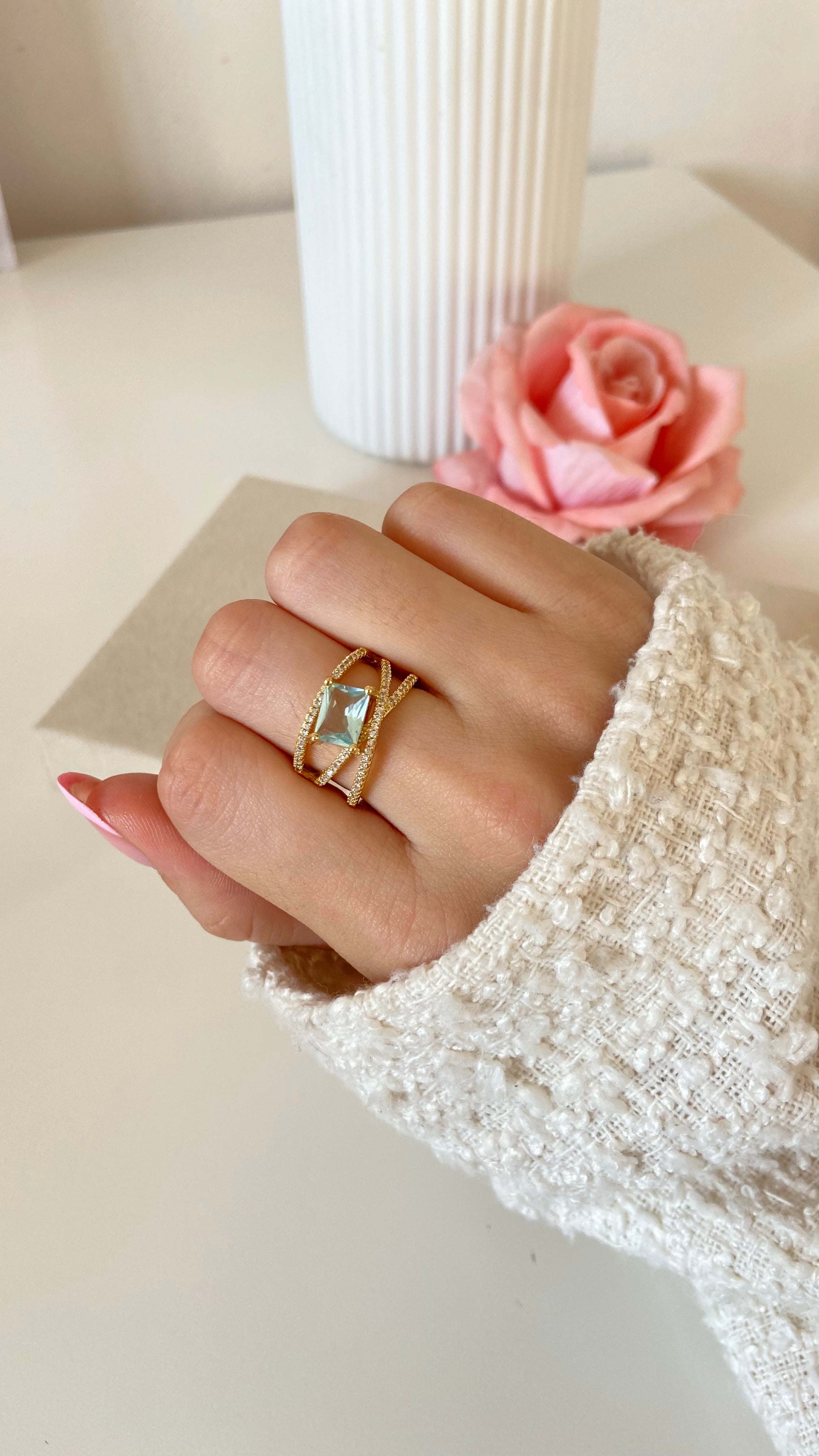 Anillo Ajustable Marfil