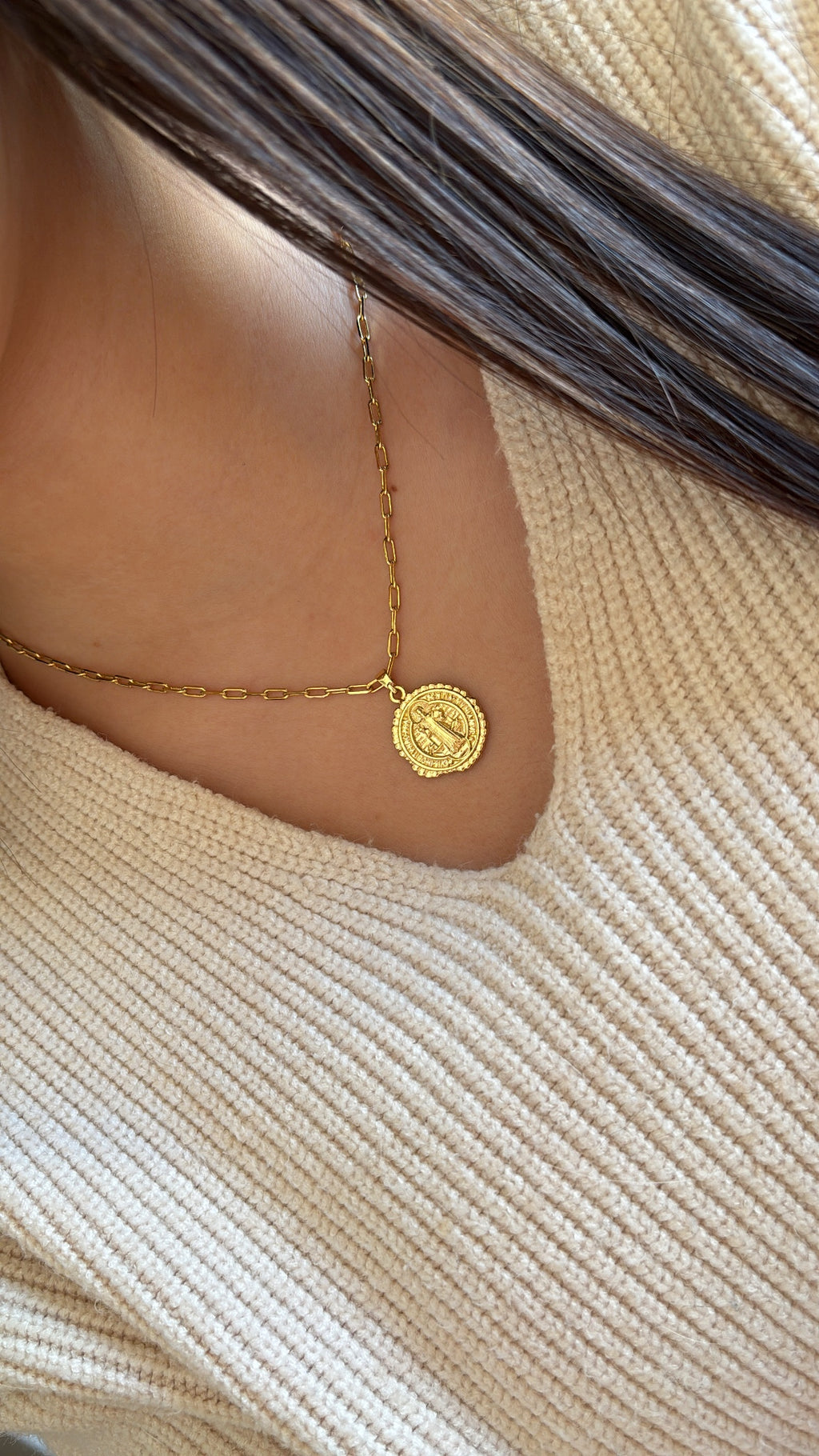 Cadena Devotion, San Benito reversible ✨