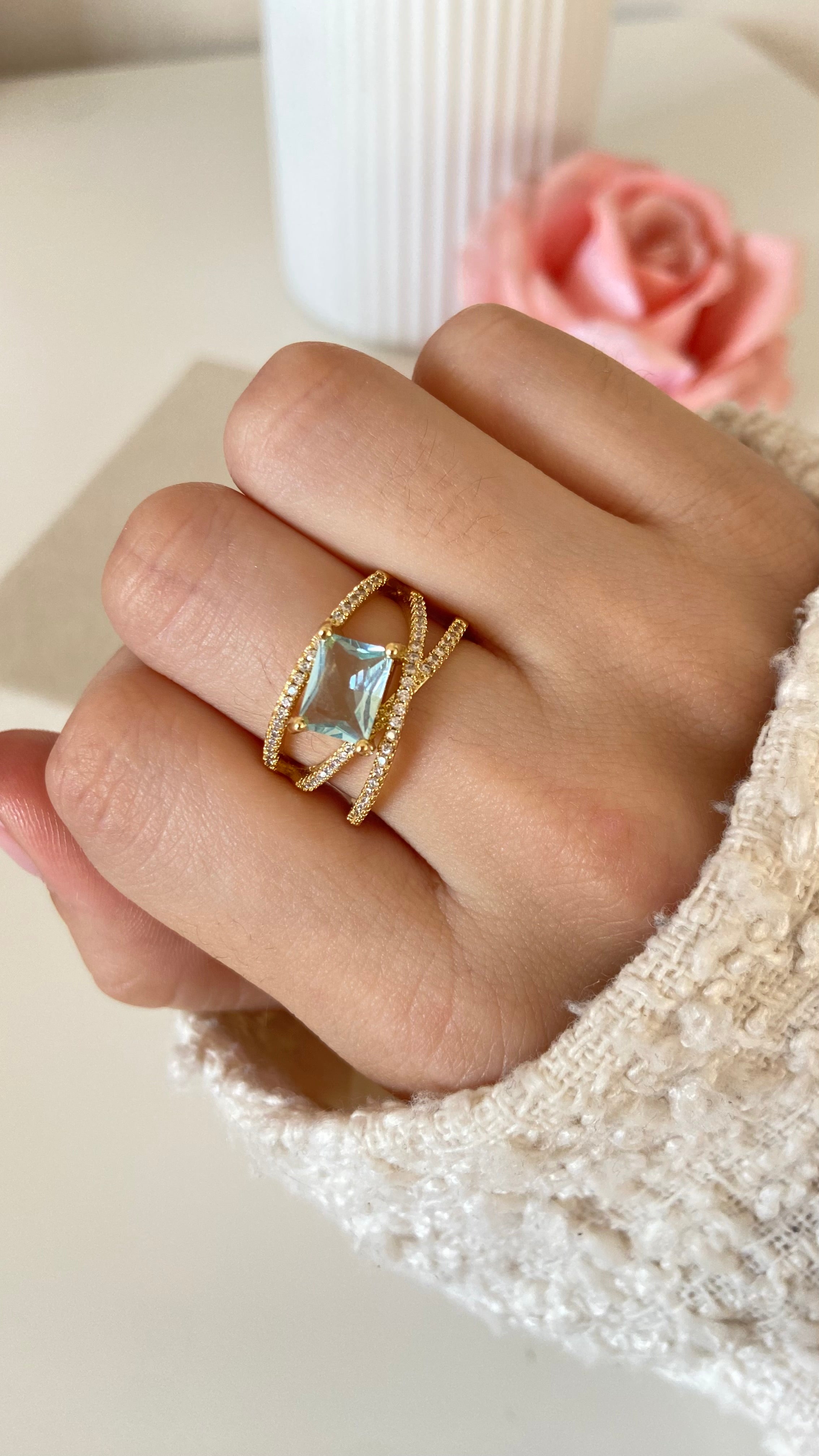 Anillo Ajustable Marfil