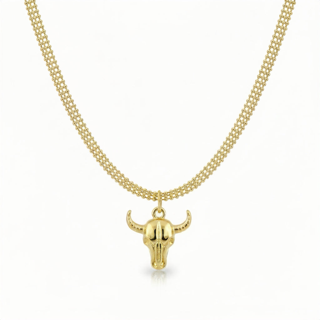 Collar THE BUEY ✨ Enchape oro 18k