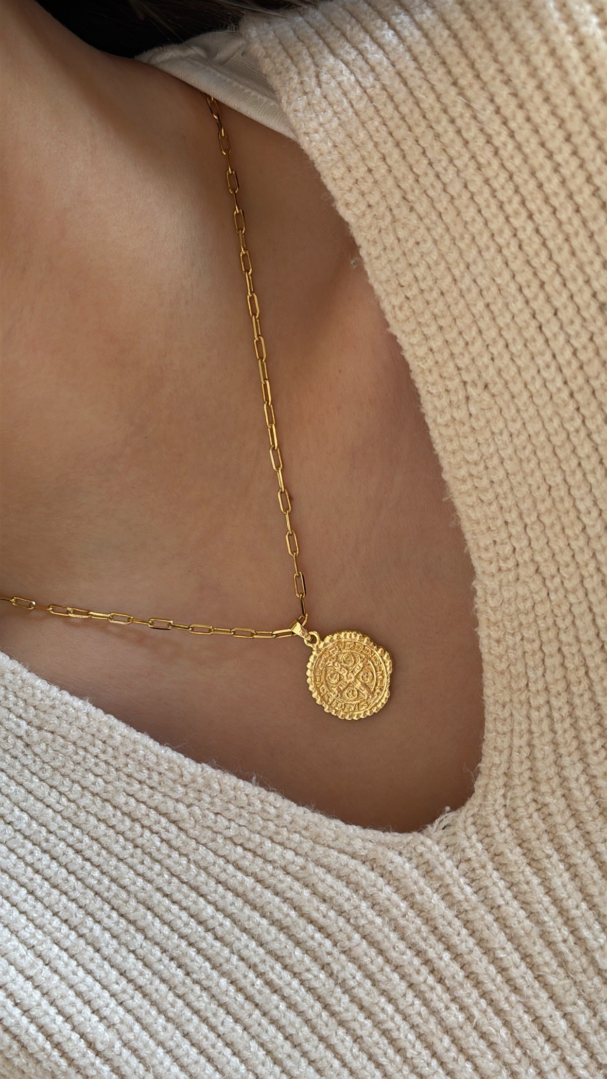 Cadena Devotion, San Benito reversible ✨