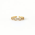 Anillo ETERNIDAD ✨ baño oro 18k AJUSTABLE