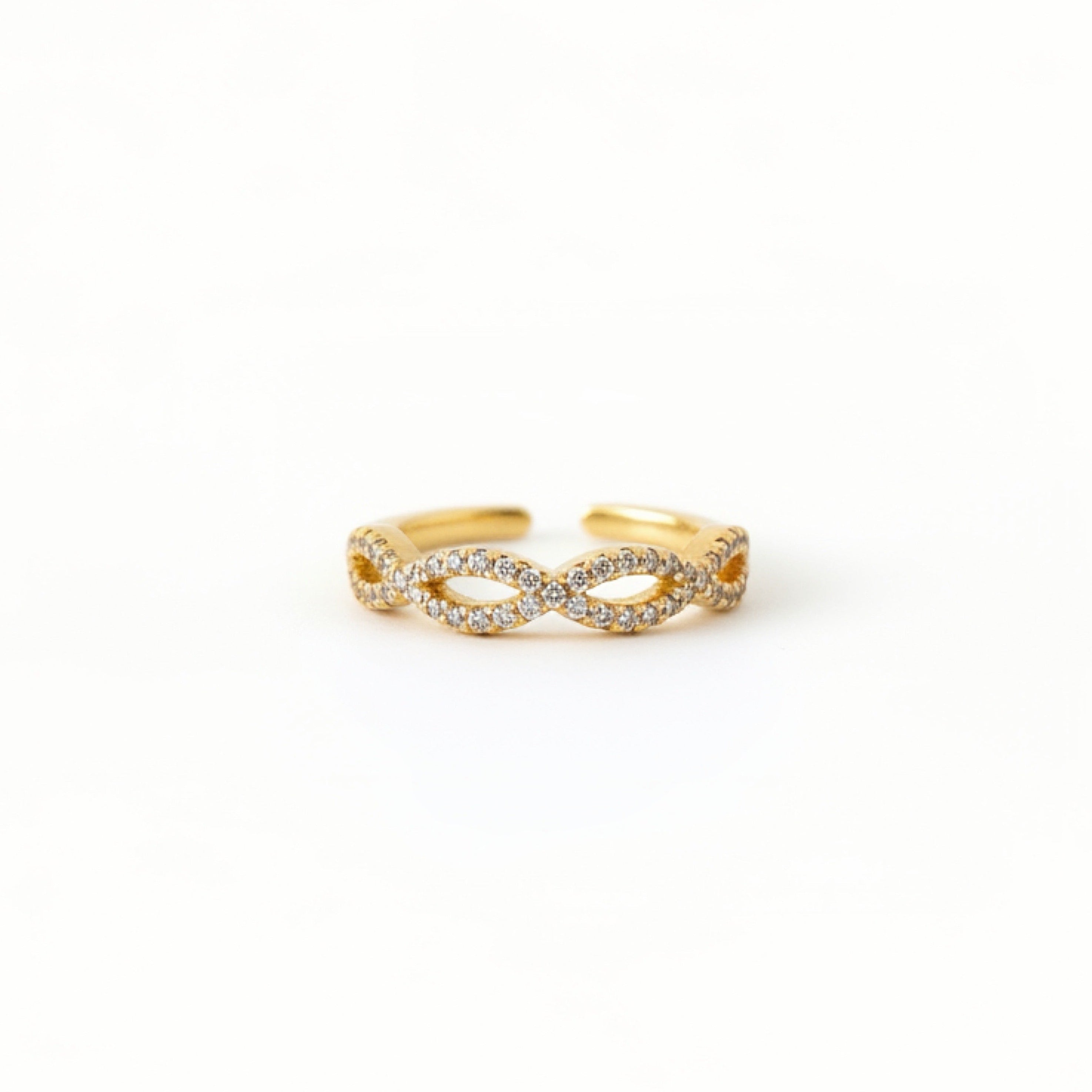 Anillo ETERNIDAD ✨ baño oro 18k AJUSTABLE